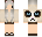 kawaii grumpy cat girl