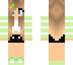 really cute girl green