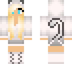silver cat girl