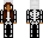 skeleton girl black
