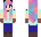 tye dye cat girl