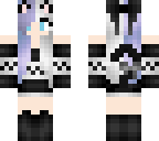 white and purple cat girl