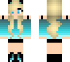 blue catgirl