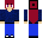 blue girl with hat