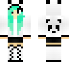 blue hair panda