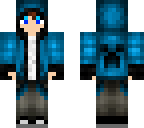 blue hoodie