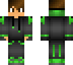 boy gamer with brown hair and green