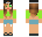 cool girl green