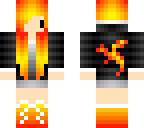 fire chibi girl