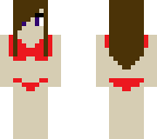girl with bikini red