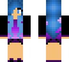 girl with black and purple jacket