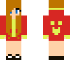 girl with red jacket