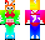 multi-colored cow in a bikini