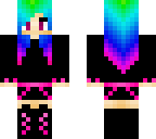 neon rainbow girl