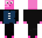 pixel pig in a tuxedo