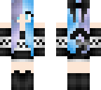 purple and blue cat girl
