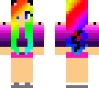 rainbow cat girl