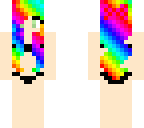 rainbow girl with bikini