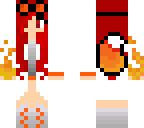 red scientist girl