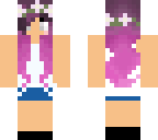 summer pnk-haired girl