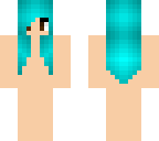 aqua blue girl hair base