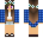 blue flower girl