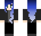 blue-haired girl