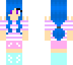 blue haired girl