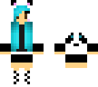 blue panda girl