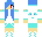 blue panda girl