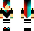 blue red girl