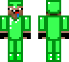 derp steve with green armor
