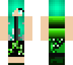 like green and black girl