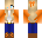 orange fall girl