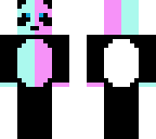 pink and blue panda