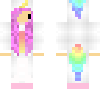 pink hair girl in unicorn onesie