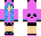 purple and blue panda girl