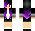 purple haired girl