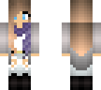purple scarfed autumn girl