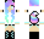 rainbow wolf girl