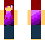 red head ombre shirt