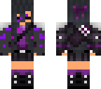 aphmau with the purple stuff on her face