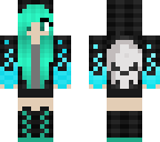 blue fire goth girl