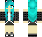 blue haired girl