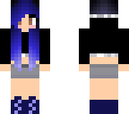 blue haired girl