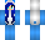 blue panda girl