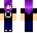 girl with purple hair