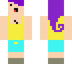 ihascupqake skin and shes in a beach