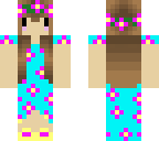 lovely anime flower girl