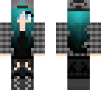 blue black haired girl